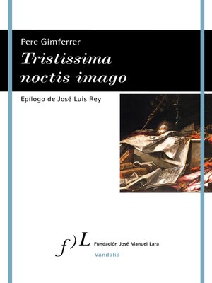 cover image of Tristissima noctis imago